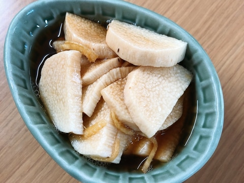 ポリ袋で簡単♪長芋の生姜醤油漬け